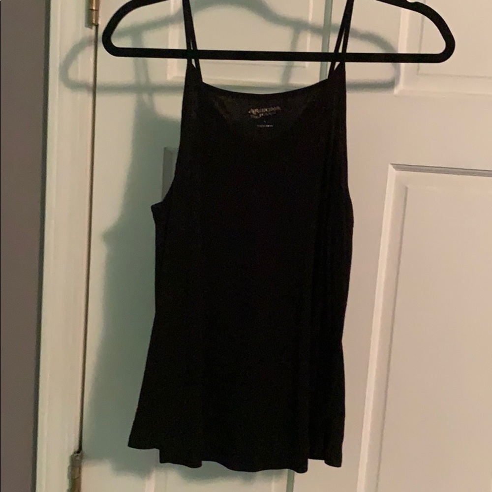black ribbed tank
